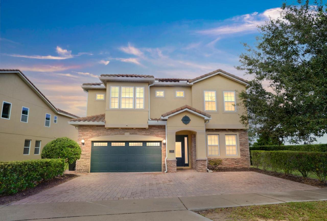 Huge 10 Bdr Family House With Arcades And Free Pool Heat Near Disney オーランド エクステリア 写真